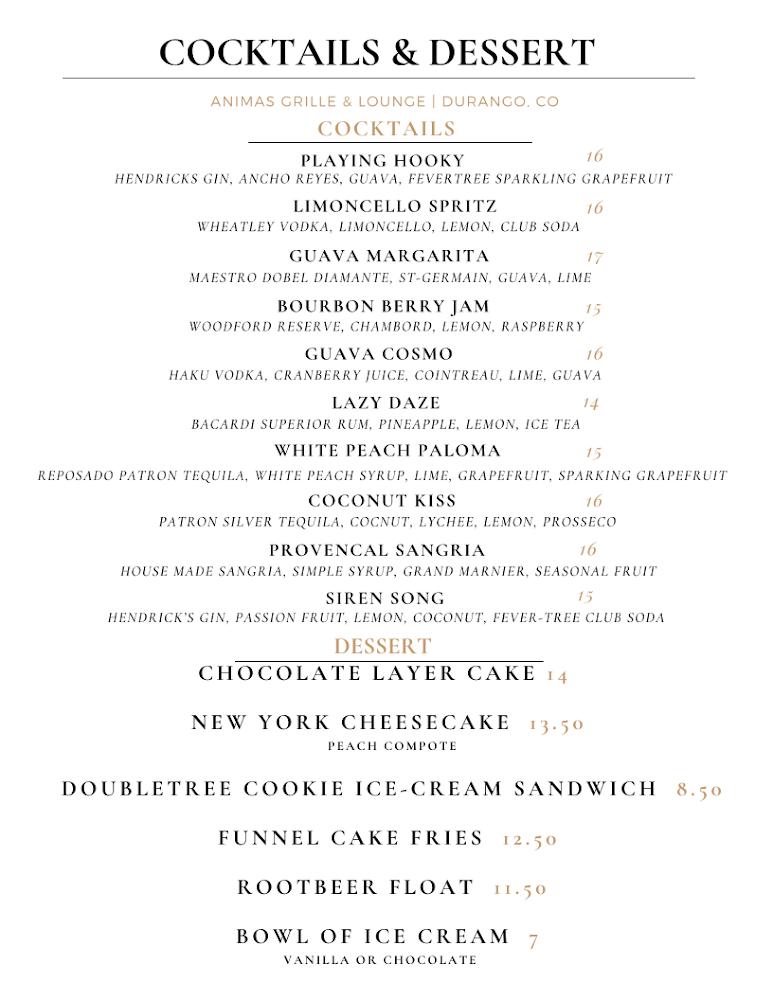 Animas River Grille & Lounge Menu image 4